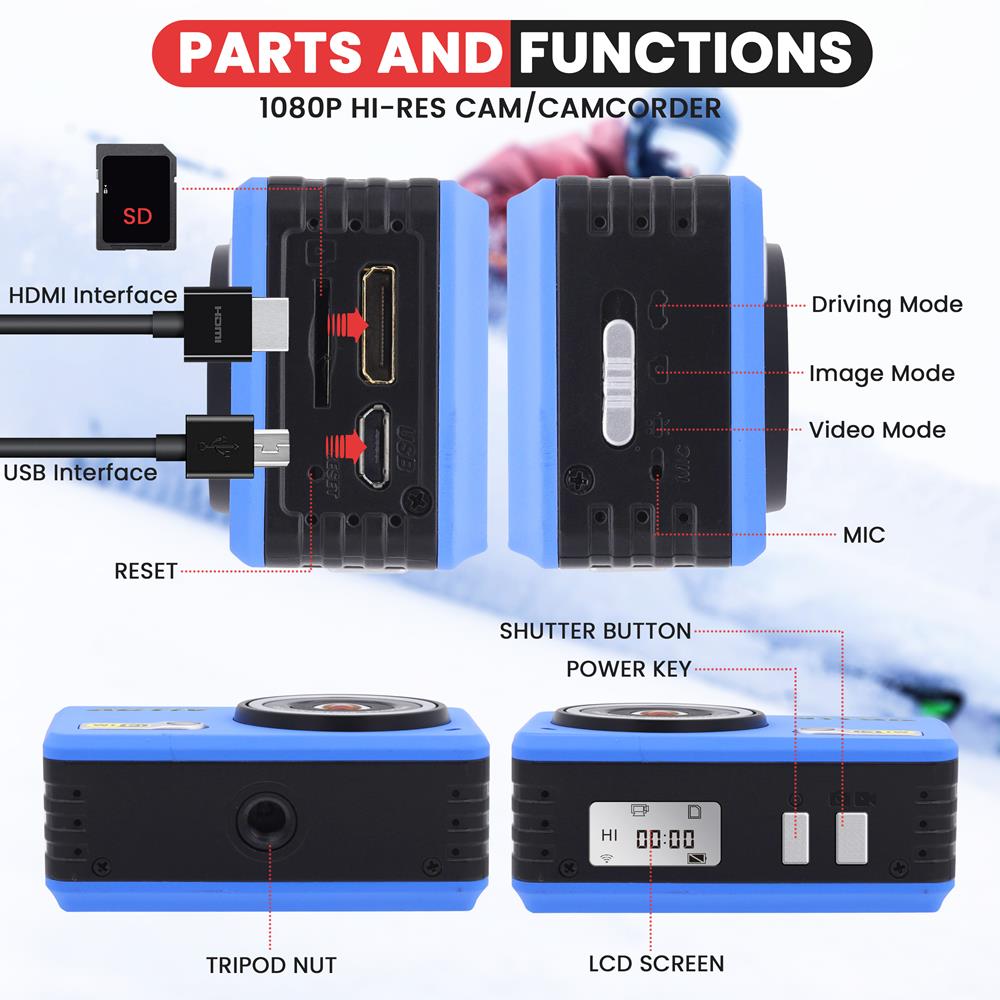 product image number 2 for Pyle Gear Pro Activ Sports Cam