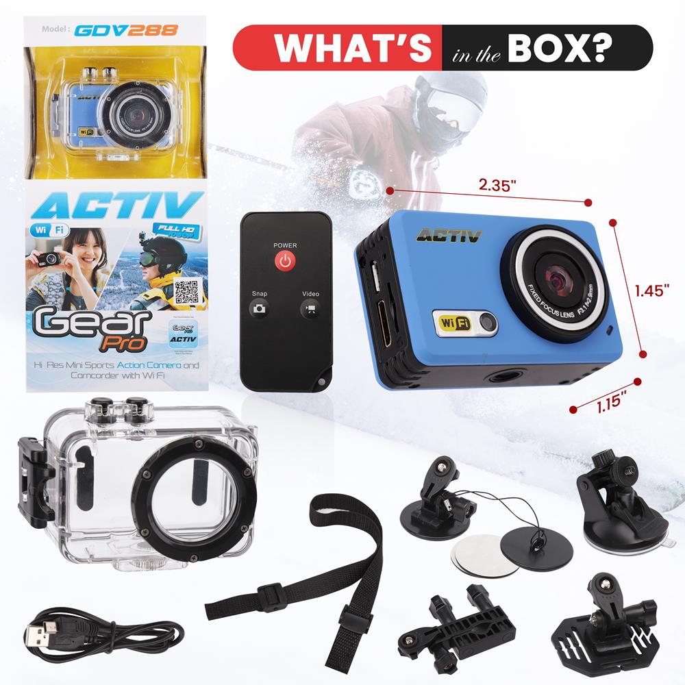 Kit Accessoires 18-en-1 Pour Caméra D'action Ricoh WG-M1 & WG-M2 - 2