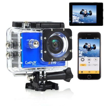 Hype Cam - 4K Ultra Hd Wifi Camera, 1080P+ Sports Action Pocket Cam (Blue)