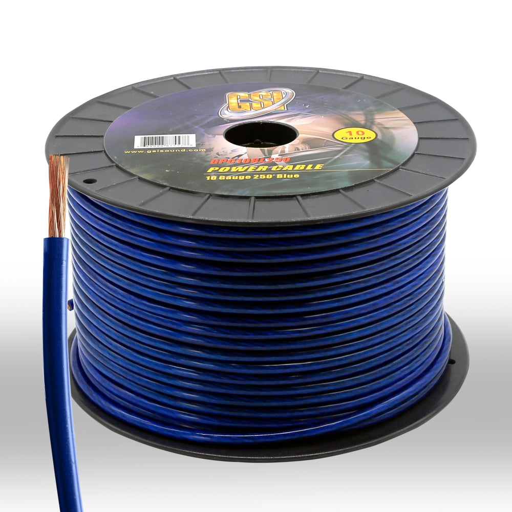 product image number 1 for GSI 10Ga Power Cable 250Ft Blue