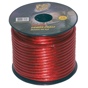 10Ga Power Cable 100Ft Red