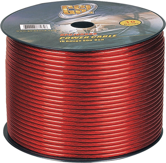 product image number 1 for GSI 10Ga Power Cable 500Ft Red