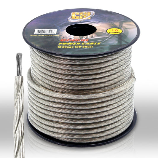 product image number 1 for GSI 10Ga Power Cable 100Ft Silver