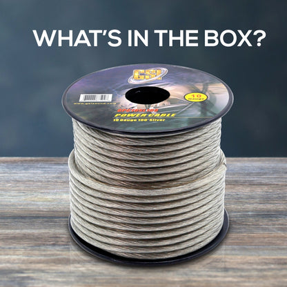 product image number 7 for GSI 10Ga Power Cable 100Ft Silver