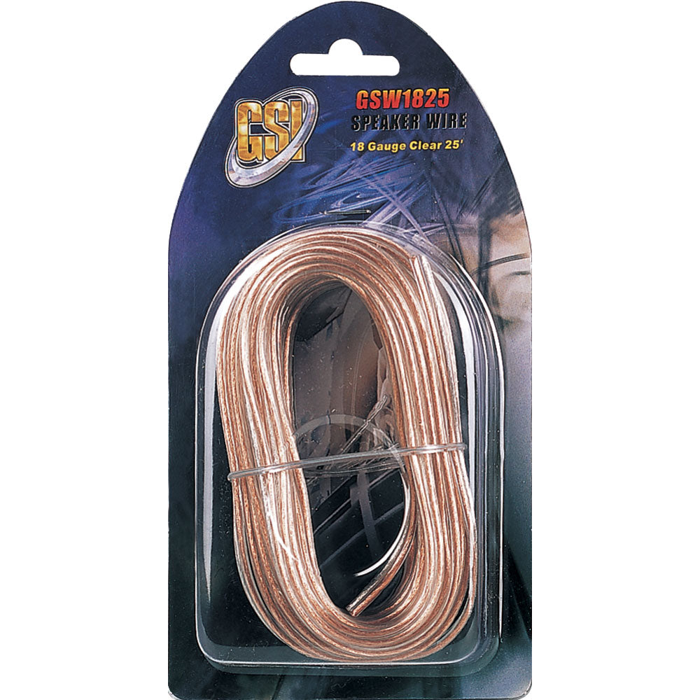 product image number 1 for GSI Speaker Wire 25Ft 18Ga Clear Jacket