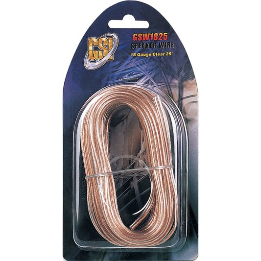 product image number 1 for GSI Speaker Wire 25Ft 18Ga Clear Jacket