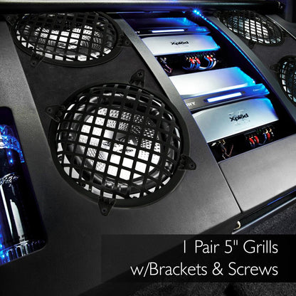 product image number 2 for Pyramid 5" Waffle Grill Black W/Bracket