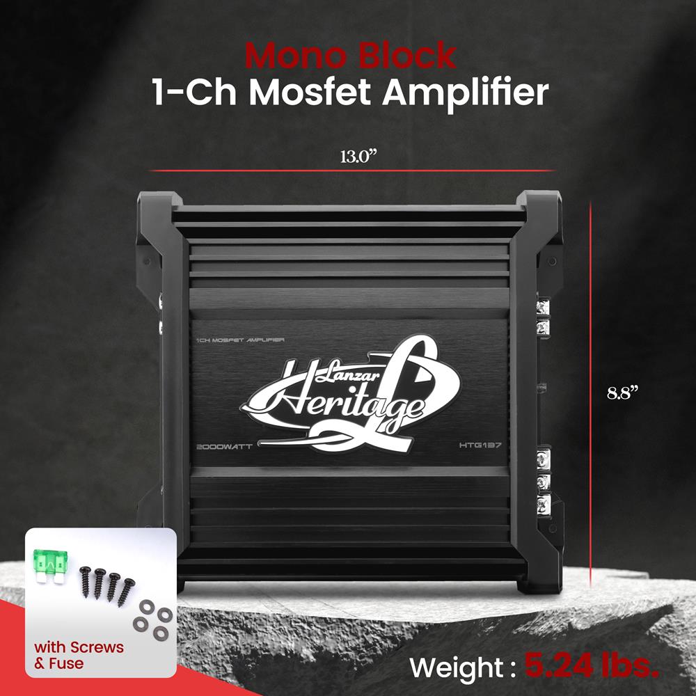 Mono Block Amplifier 2000W 2 Ohm Stable Heritage Series – Pyle USA