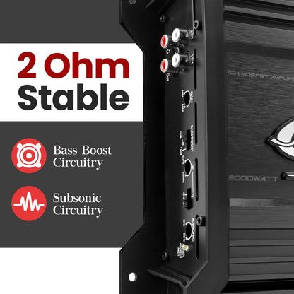 product image number 6 for Lanzar 2000 Watt Mono-Block Vehicle Amp