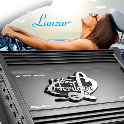Car Audio Amplifier 3000W Monoblock MOSFET Nickel Plated RCA Input