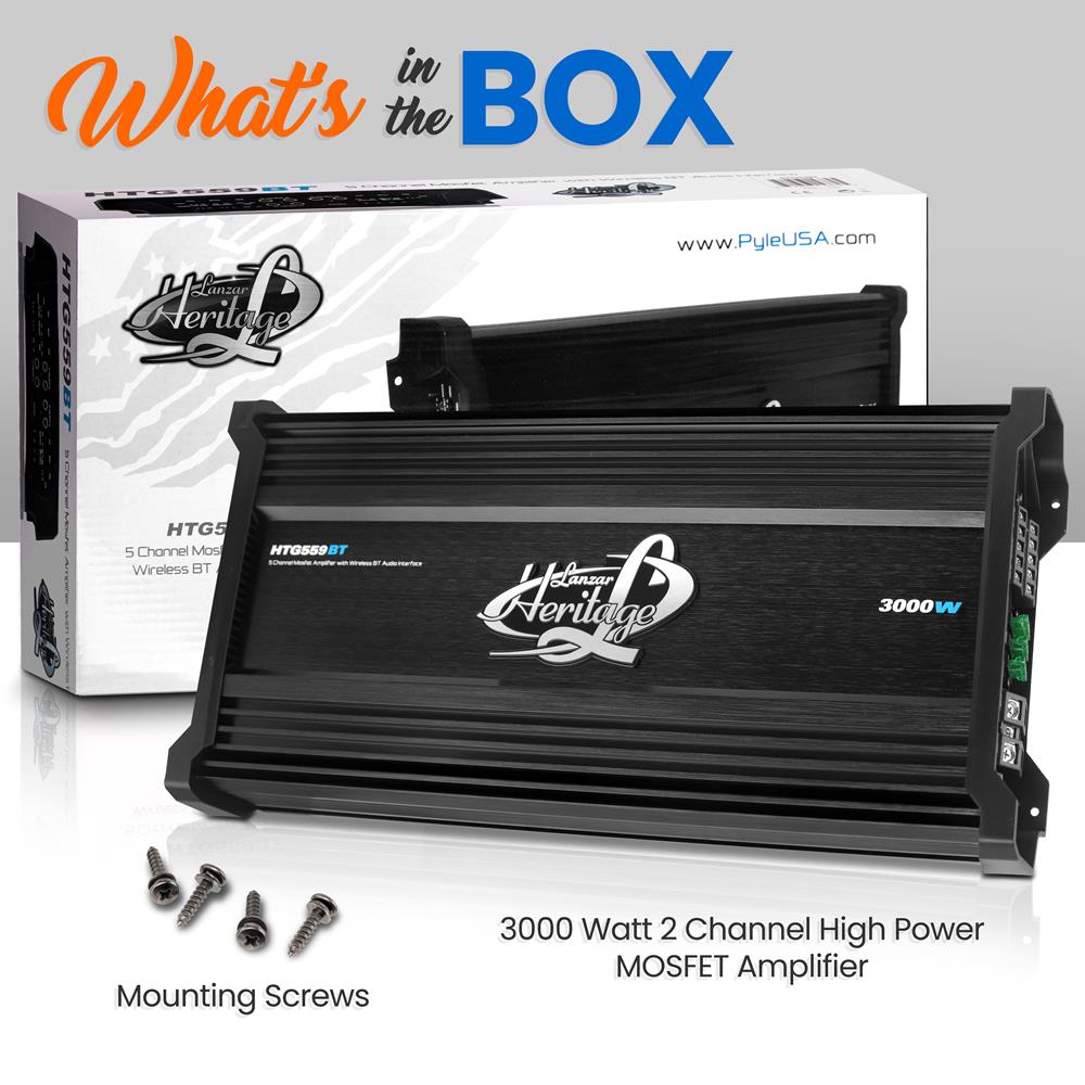 product image number 8 for Lanzar Wireless Bt Streaming Mosfet Amp