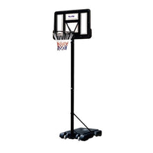 Hurtle 10-Foot Basketball Hoop - Height Adjustable Portable Junior Basketball Goal System For Kids And Teens, Indoor/Outdoor Driveway Hoop With Sturdy Base, Shatterproof Backboard, And Easy-Move Wheels (Clear)