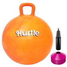 Hurtle 20" Marble Hopper Ball With Handles, Air Pump & Cones – Indoor/Outdoor Active Play For Kids (Pink)
