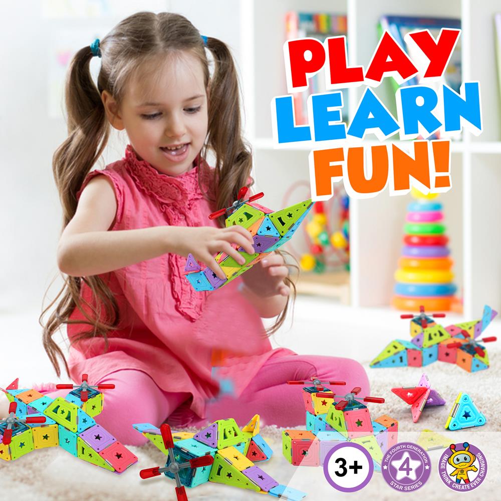 product image number 4 for Hurtle Magnetic Building Blocks