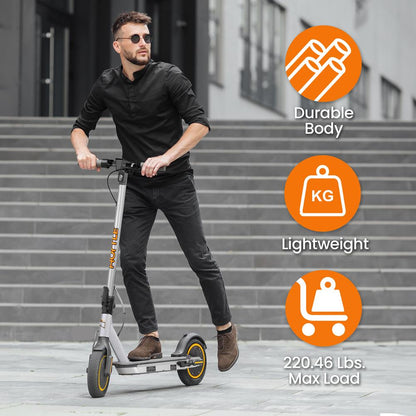 Electric Scooter Long-Range 10" Pneumatic Tire Foldable for Adults