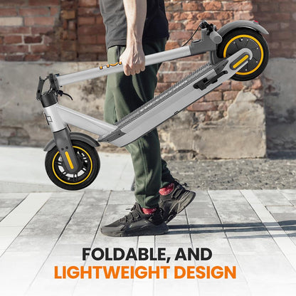Electric Scooter Long-Range 10" Pneumatic Tire Foldable for Adults