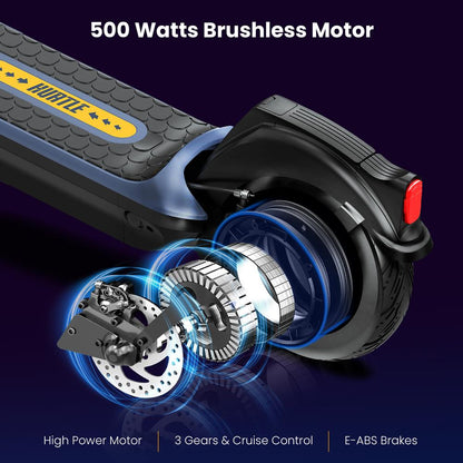 Electric Scooter Long-Range 10" Pneumatic Tire Foldable for Adults