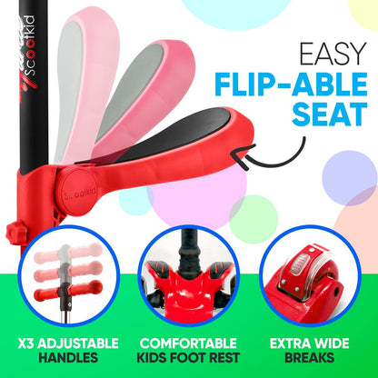 product image number 5 for Hurtle Mini Kids Toy Scooter