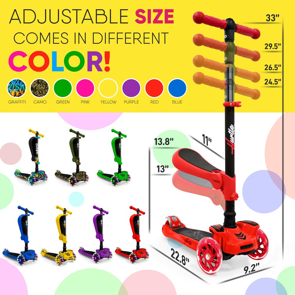 product image number 8 for Hurtle Mini Kids Toy Scooter