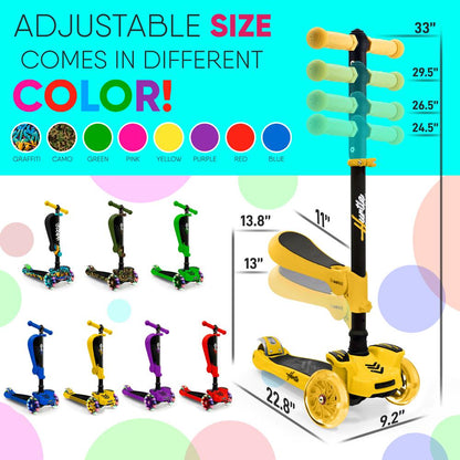 product image number 3 for Hurtle Mini Kids Toy Scooter
