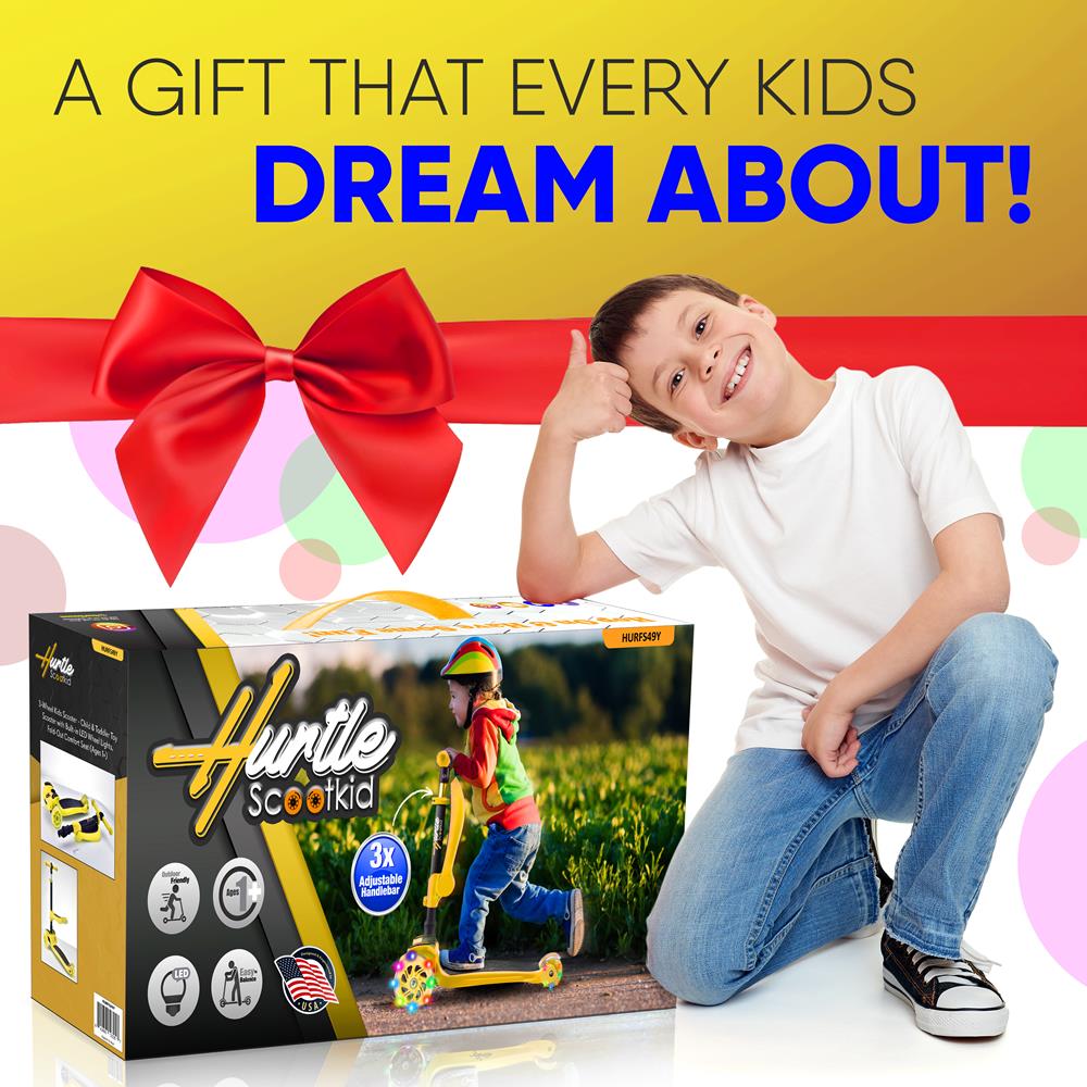 product image number 6 for Hurtle Mini Kids Toy Scooter