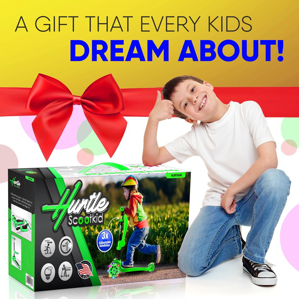 product image number 6 for Hurtle Mini Kids Toy Scooter
