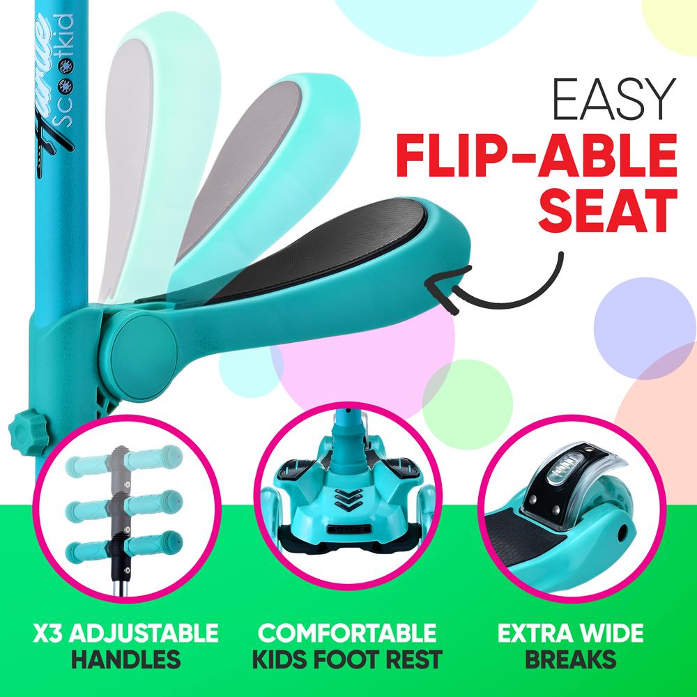 product image number 5 for Hurtle Mini Kids Toy Scooter