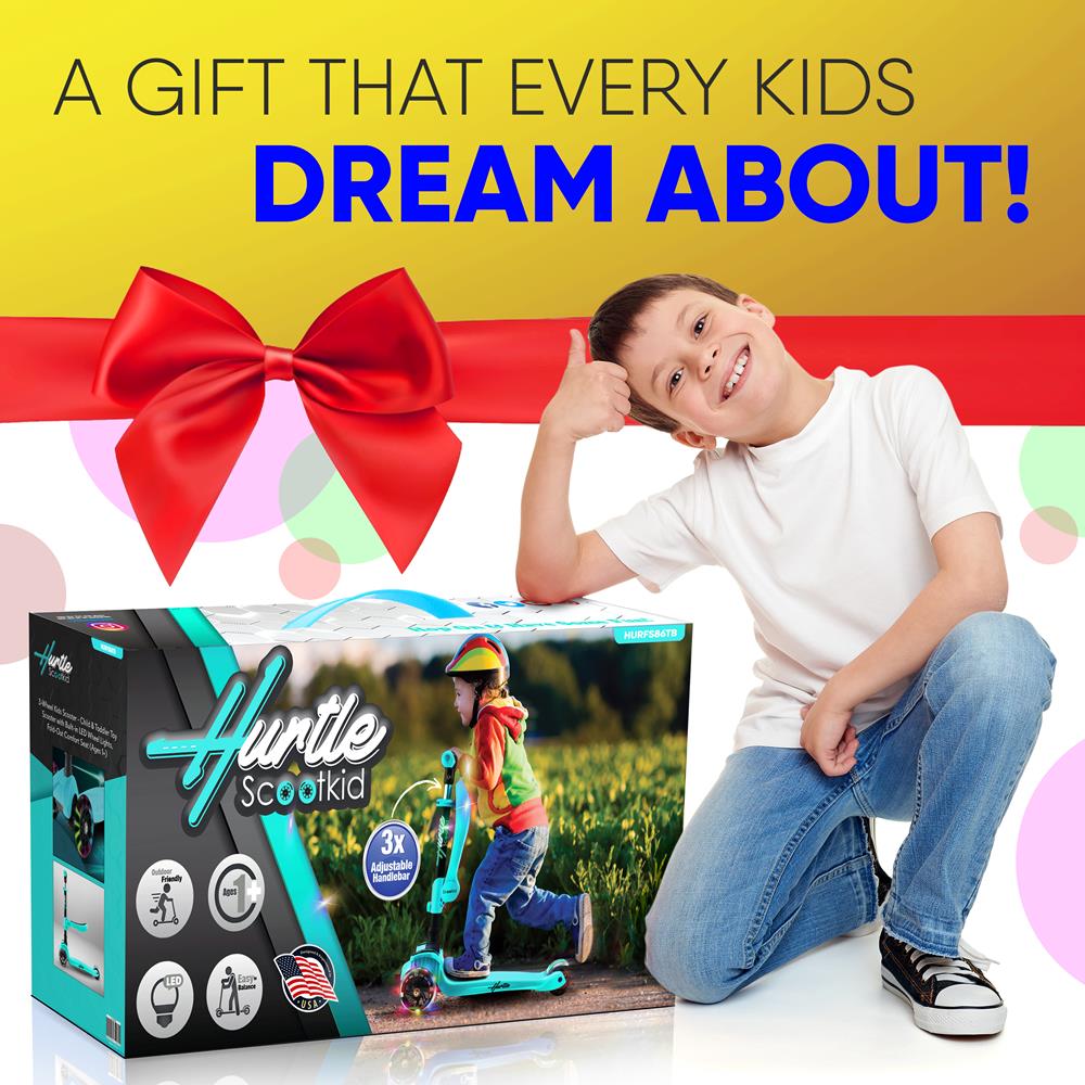 product image number 6 for Hurtle Mini Kids Toy Scooter