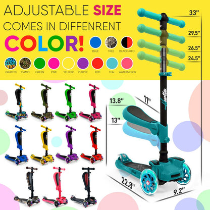 product image number 7 for Hurtle Mini Kids Toy Scooter
