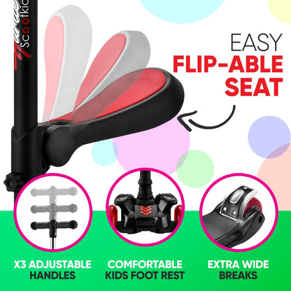 product image number 5 for Hurtle 3-Wheel Kids Scooter