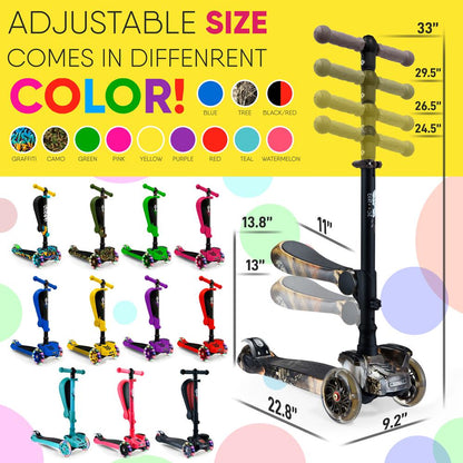 product image number 7 for Hurtle Mini Kids Toy Scooter