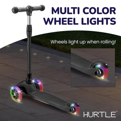 Kids Mini Kickboard Scooter, Adjustable Height, LED Wheels, Ages 2-5