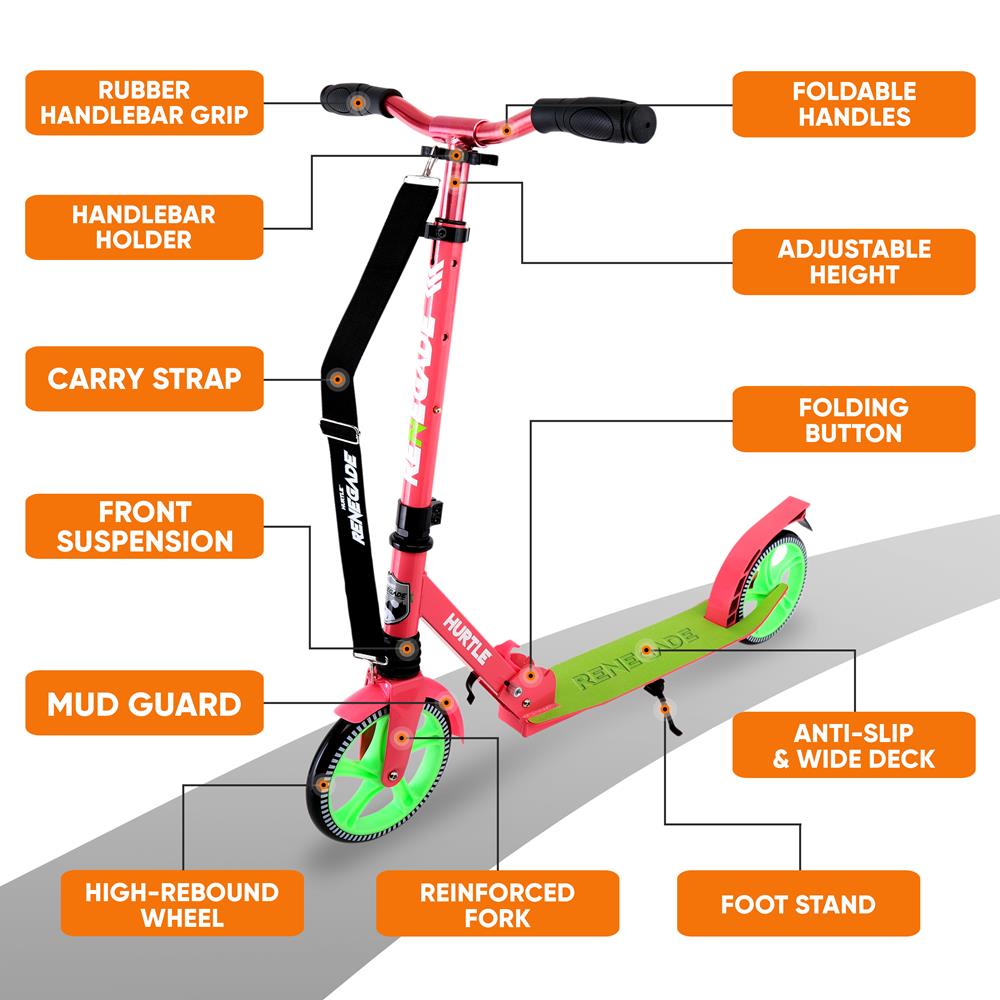 product image number 5 for Hurtle Foldable Kick Scooter