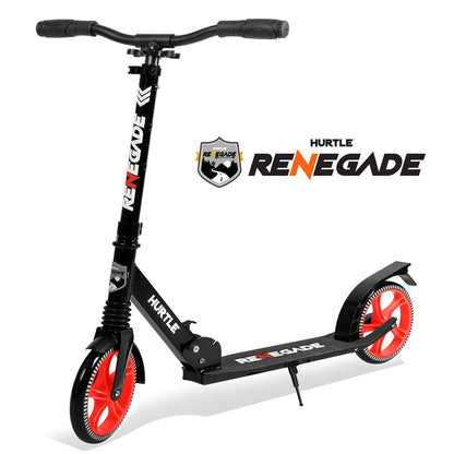 Lightweight And Foldable Kick Scooter - Adjustable Scooter For Teens And Adult, Alloy Deck With High Impact Wheels (Black)