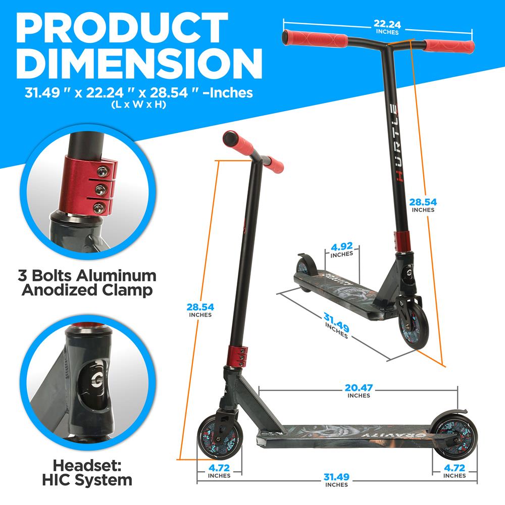 Hurtle Pro Stunt Scooter - Thumbnail 2