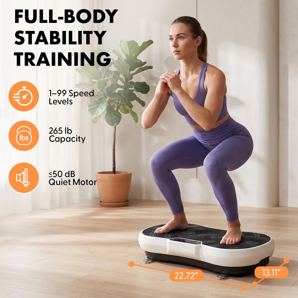 Vibration Platform for Weight Loss, 20 Speeds, ABS, Includes Remote Pyle USA Vibration Platform for Weight Loss, 20 Speeds, ABS, Includes Remote Pyle USA