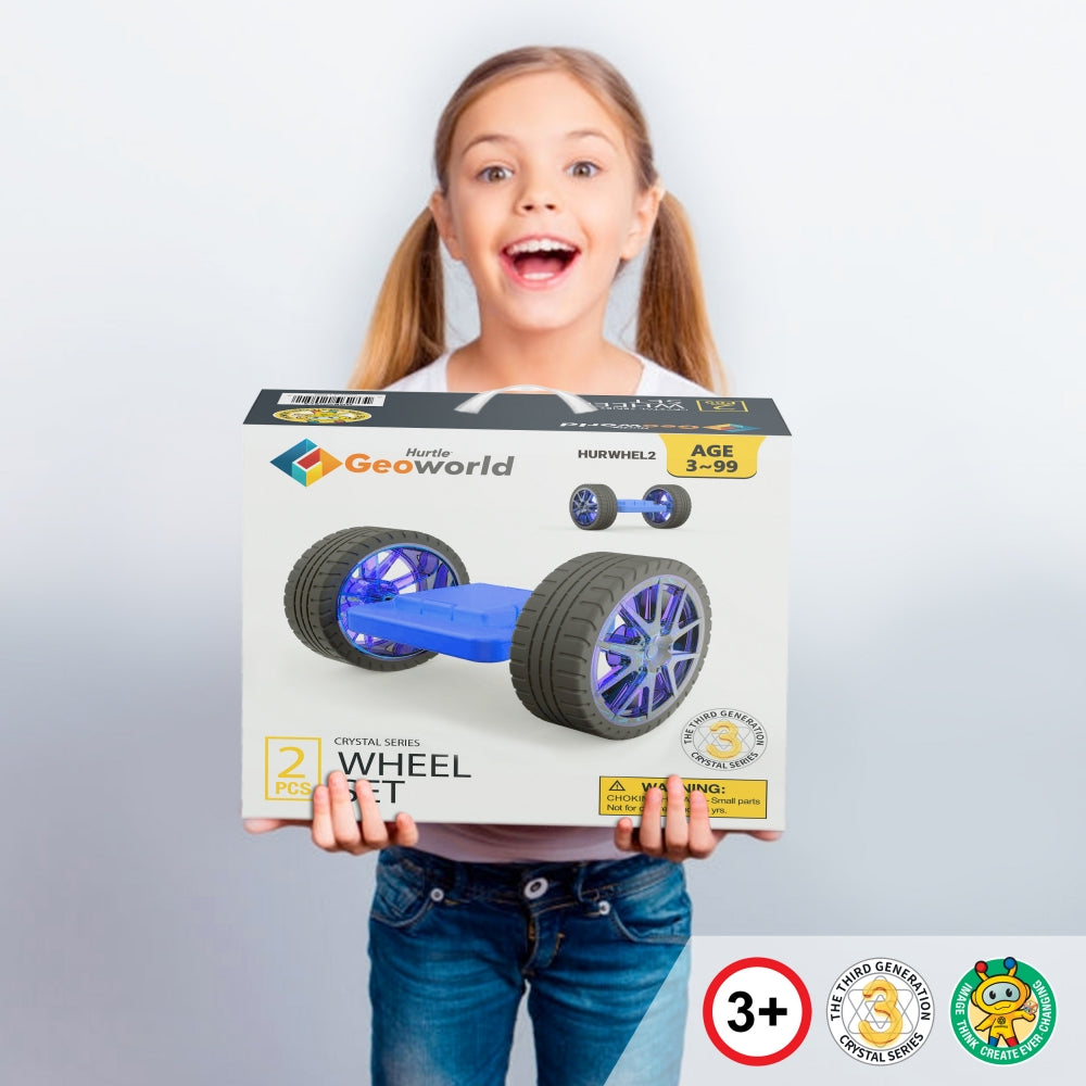 product image number 6 for Hurtle Magnetic Blocks Wheels Set