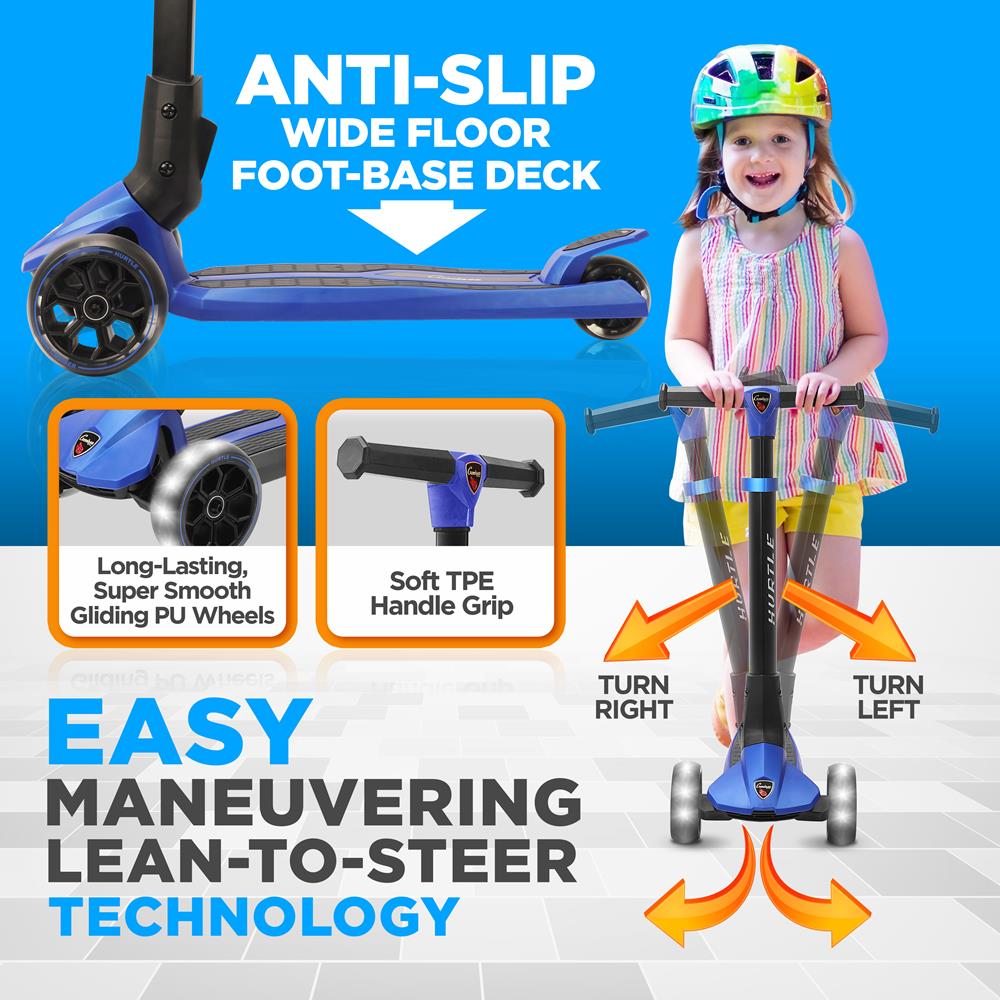 product image number 4 for Hurtle 3-Wheel Foldable Kid Scooter