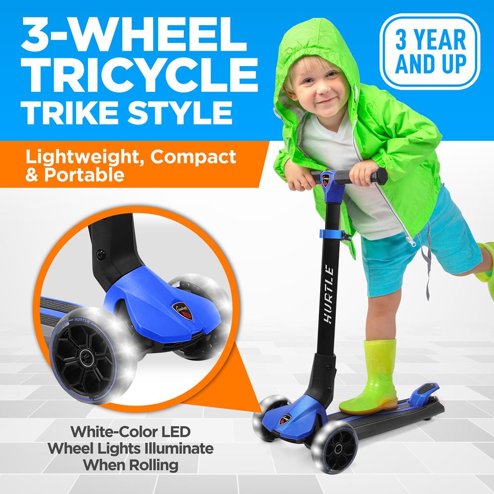 product image number 5 for Hurtle 3-Wheel Foldable Kid Scooter