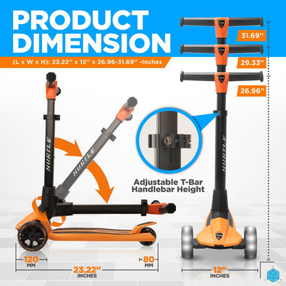 product image number 2 for Hurtle 3-Wheel Foldable Kid Scooter