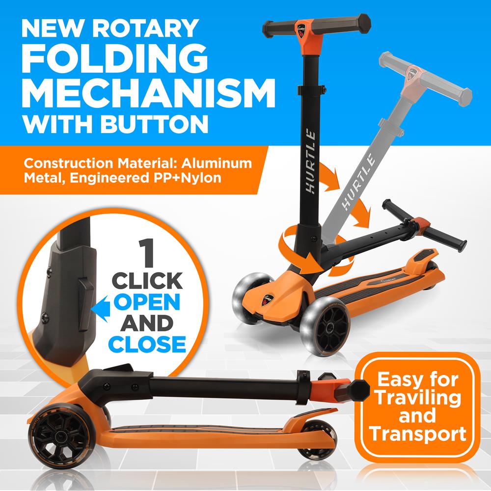 product image number 3 for Hurtle 3-Wheel Foldable Kid Scooter