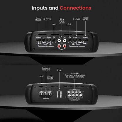 product image number 3 for Pyle 4 Channel Bridgeable Mosfet Amplifier