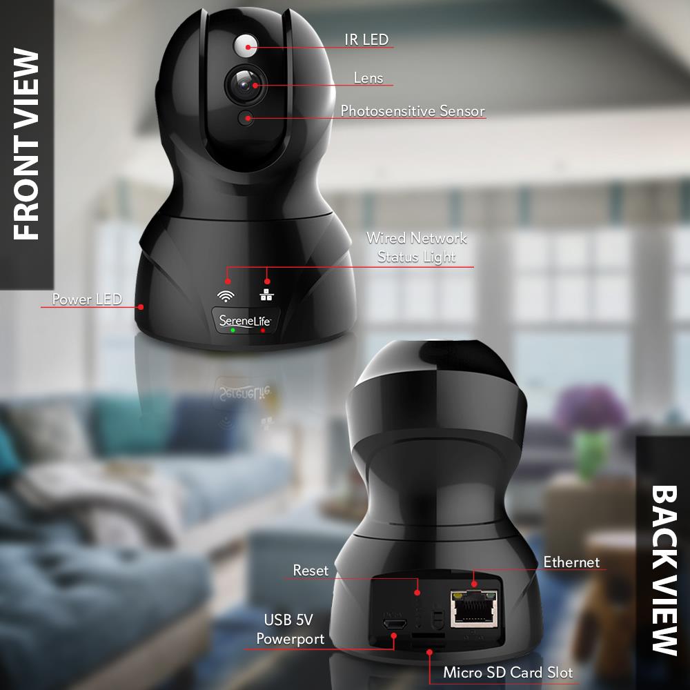 Indoor Wireless IP Camera - 1080p HD, Motion Detection, Night