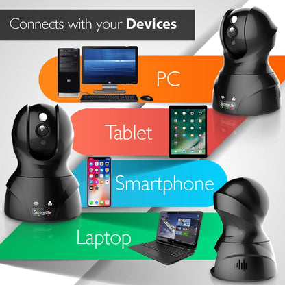 Indoor Wireless IP Camera - 1080p HD, Motion Detection, Night Vision