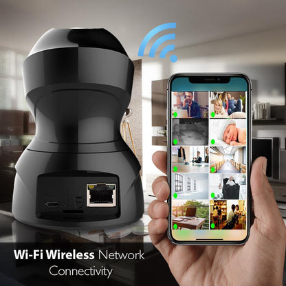 Indoor Wireless IP Camera - 1080p HD, Motion Detection, Night Vision
