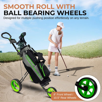 3-Wheel Golf Push Cart