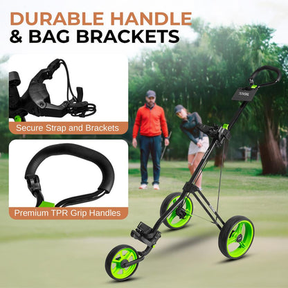 3-Wheel Golf Push Cart
