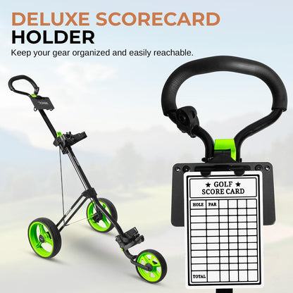 3-Wheel Golf Push Cart