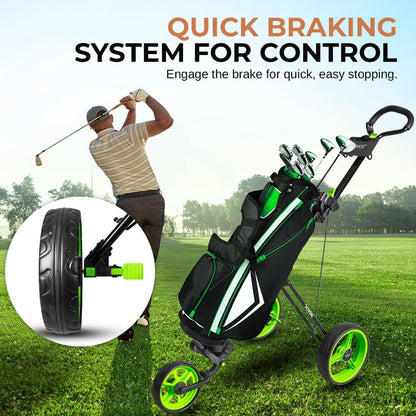 3-Wheel Golf Push Cart