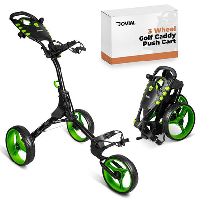 Foldable 3-Wheel Golf Cart - Lightweight Aluminum, Quick Brake, Easy Fold